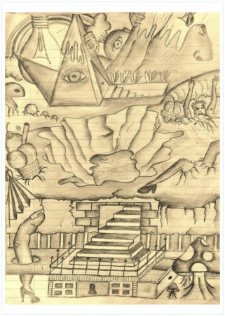 "Vida", grafito sobre papel, 0,20 x 0,30